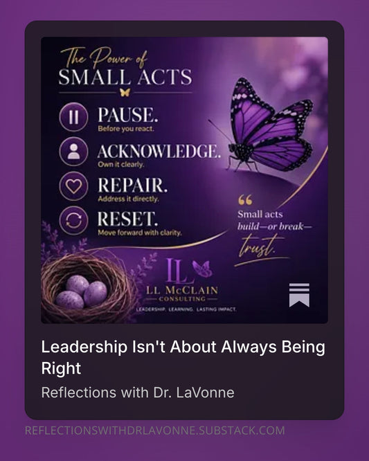 Leadership Isn't About Always Being Right
