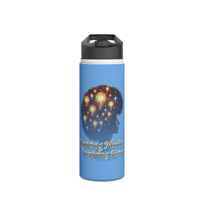 Igniting Minds Stainless Steel Water Bottle, Standard Lid
