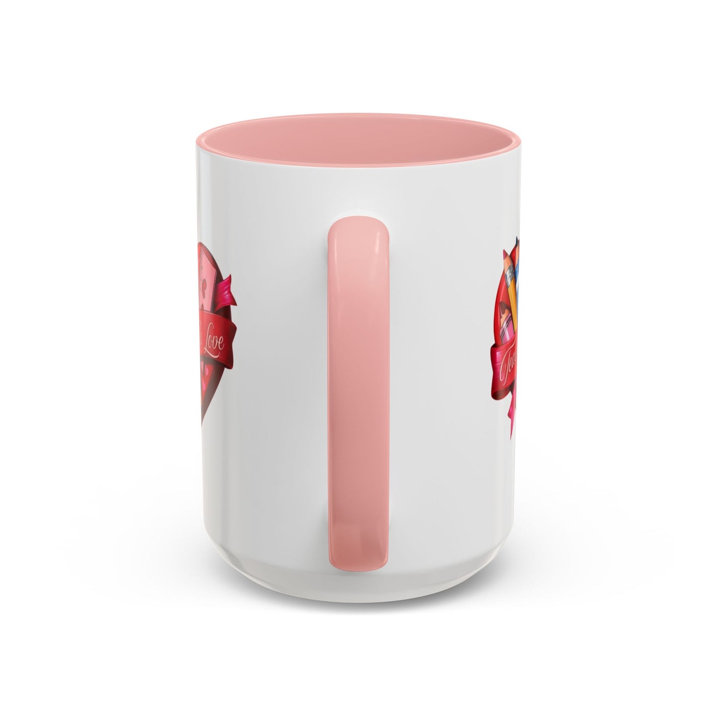 Teaching is Love Valentine’s Accent Coffee Mug (11oz, 15oz)