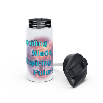 Igniting Minds Stainless Steel Water Bottle, Standard Lid