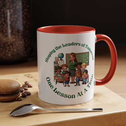 Shaping the Leaders of Tomorrow Accent Coffee Mug (11, 15oz)