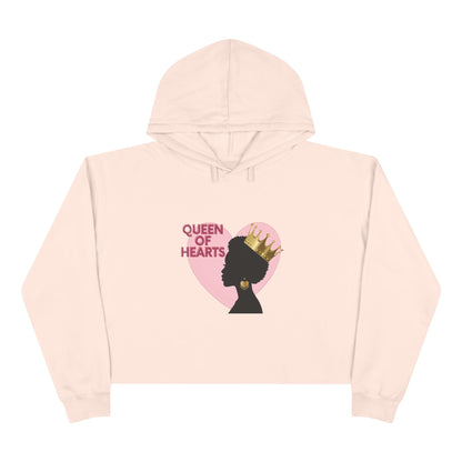Queen of Hearts Crop Hoodie