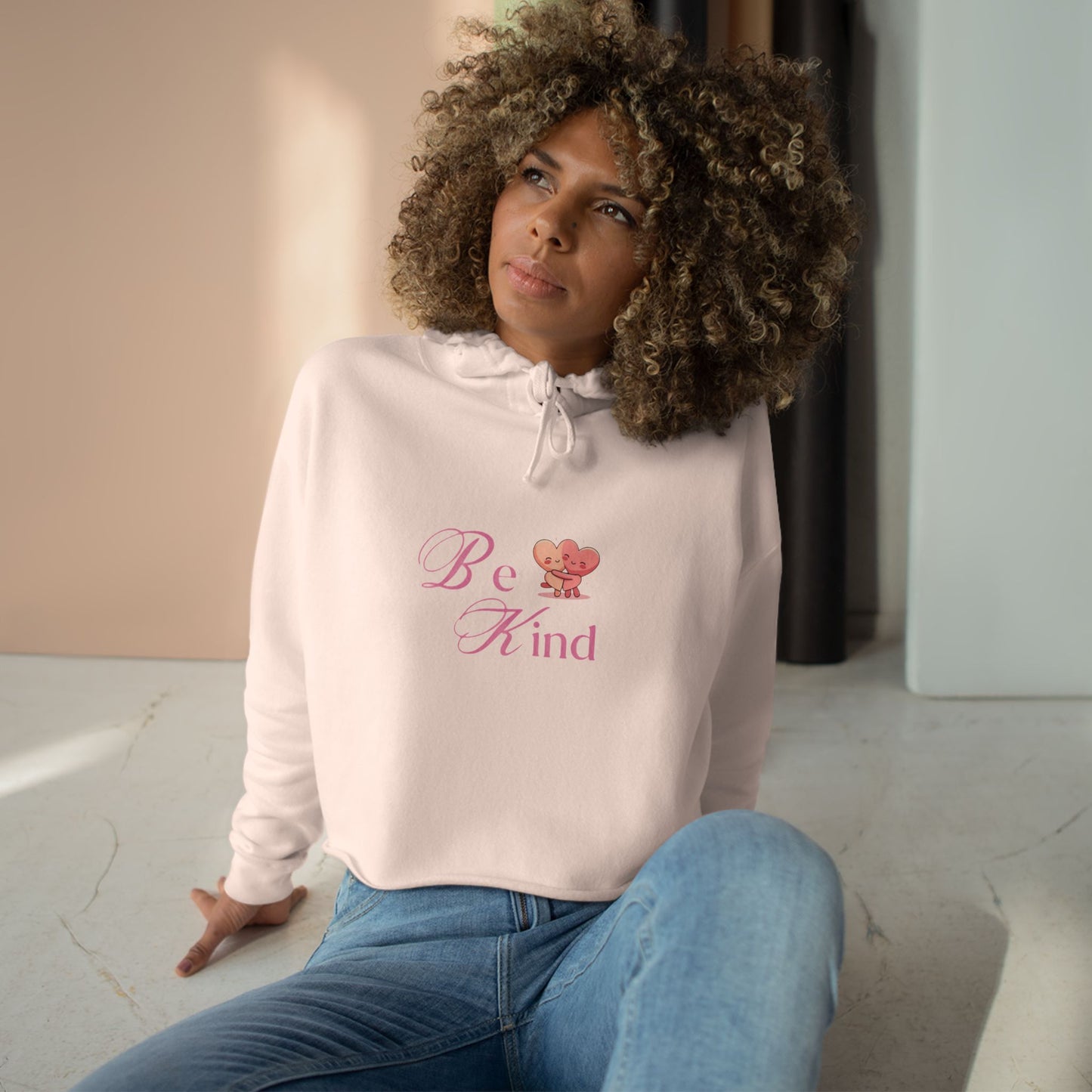 Be Kind Crop Hoodie