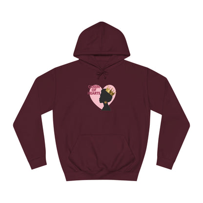 Queen of Hearts Unisex College Hoodie