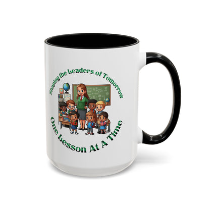 Shaping the Leaders of Tomorrow Accent Coffee Mug (11, 15oz)
