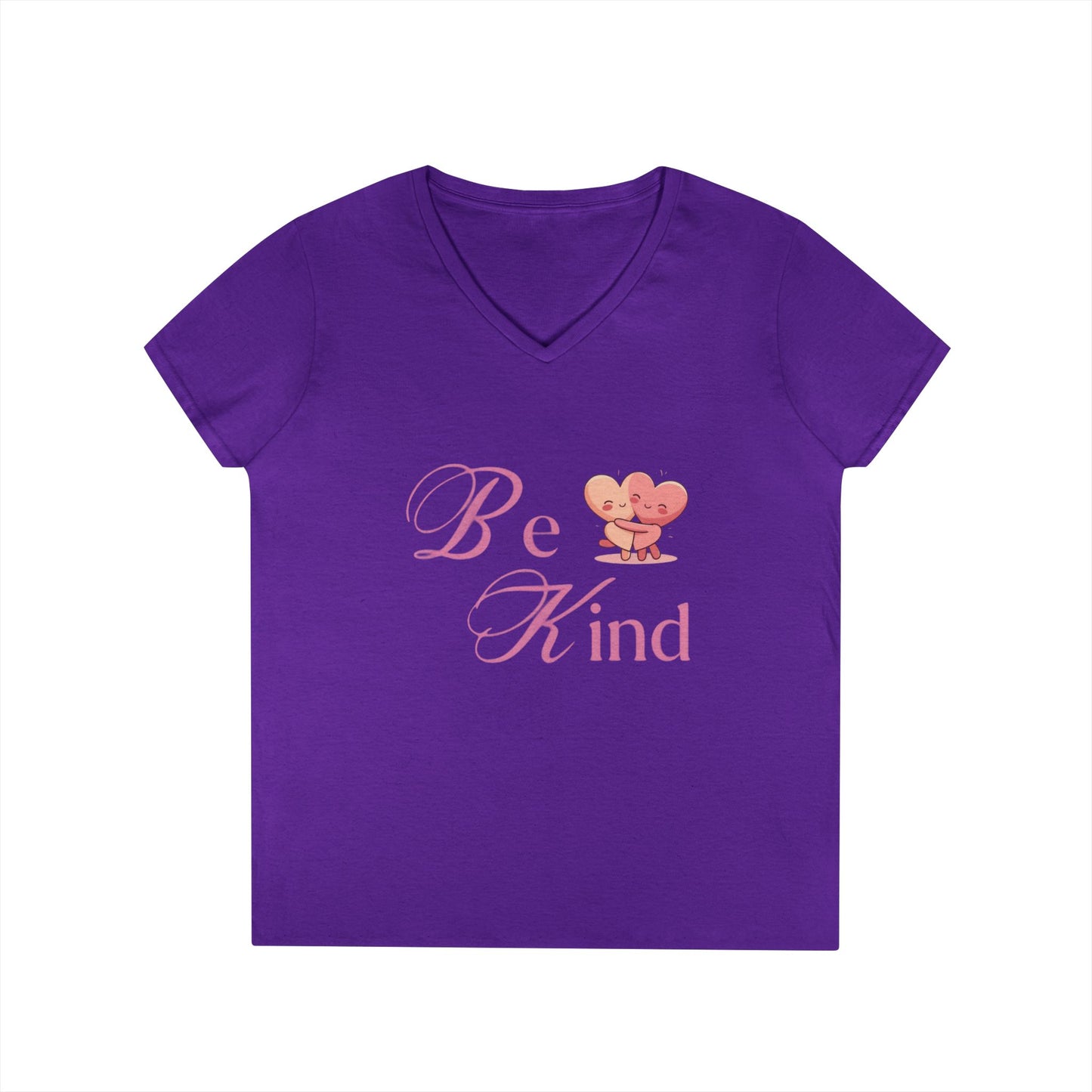 Be Kind Valentine's Ladies' V-Neck T-Shirt