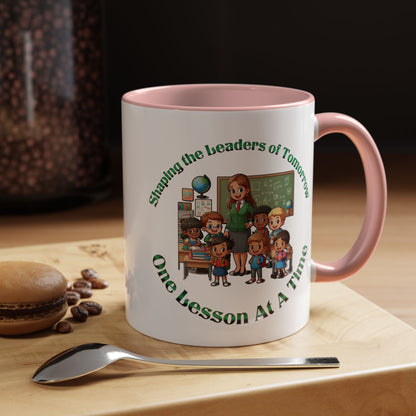 Shaping the Leaders of Tomorrow Accent Coffee Mug (11, 15oz)
