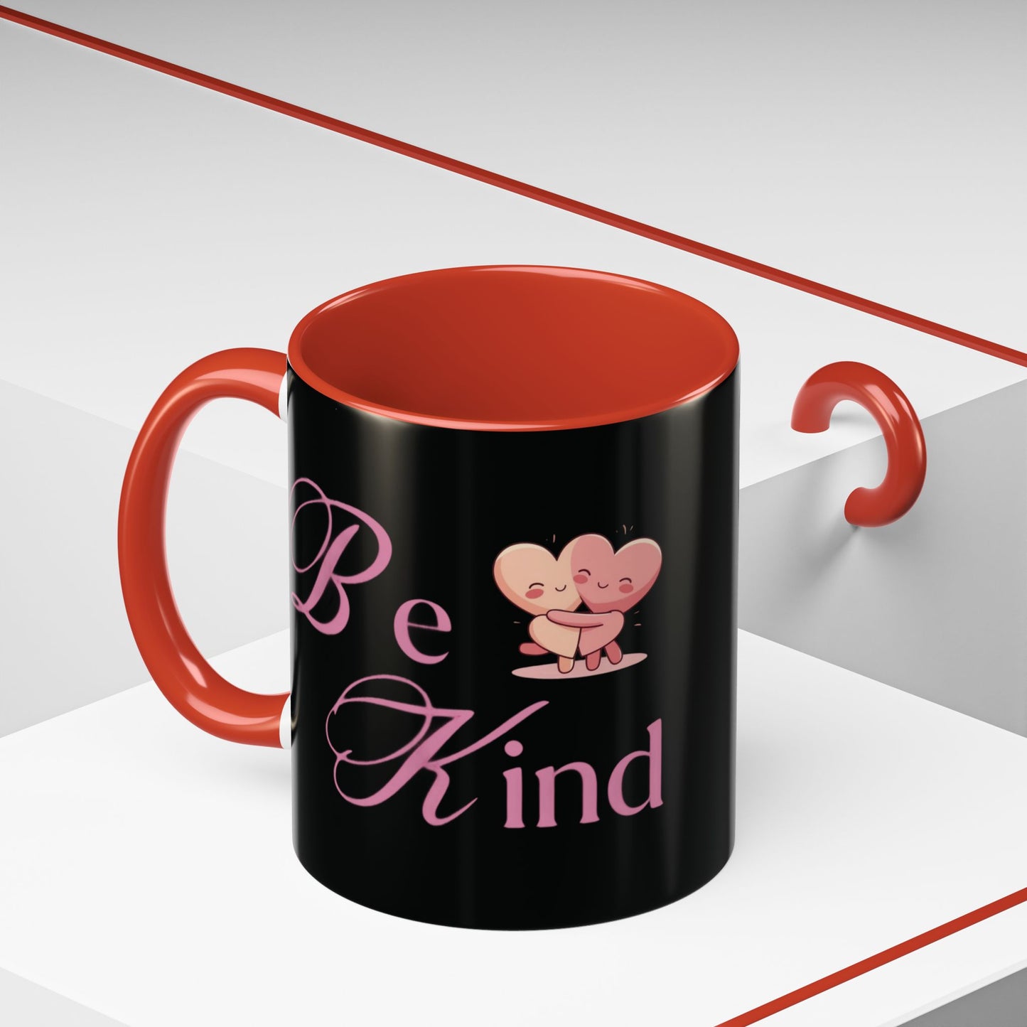 Be Kind Valentine’s Accent Coffee Mug (11oz, 15oz)