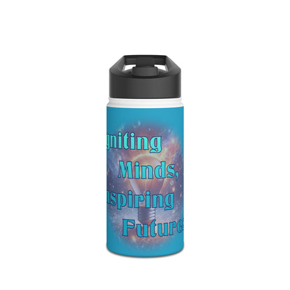 Igniting Minds Stainless Steel Water Bottle, Standard Lid