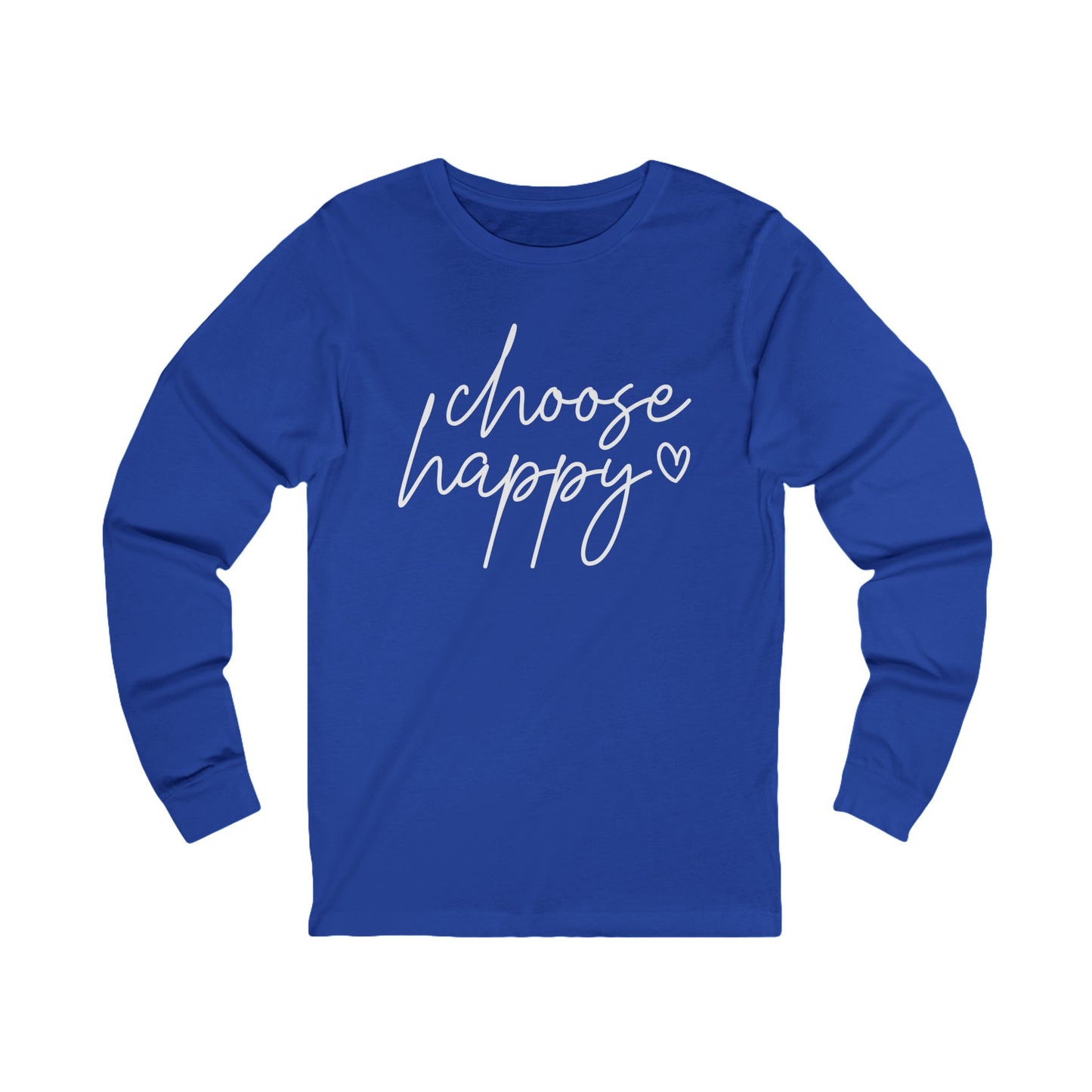 Choose Happy Unisex Jersey Long Sleeve Tee