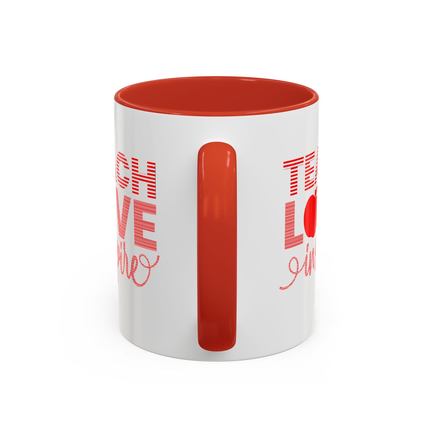 Teach Love Inspire Accent Coffee Mug