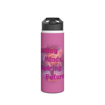 Igniting Minds Stainless Steel Water Bottle, Standard Lid