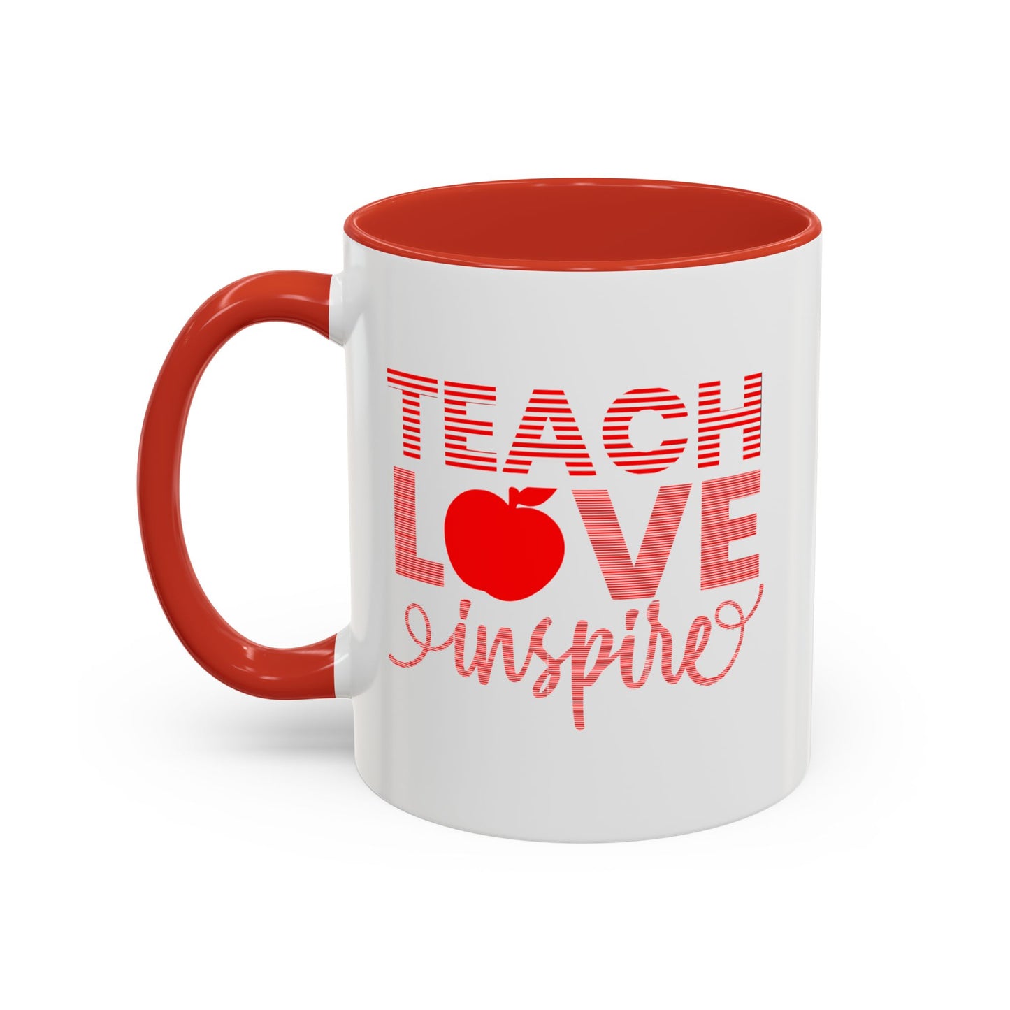 Teach Love Inspire Accent Coffee Mug