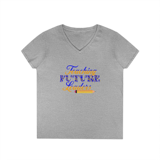 Teaching Future Leaders Ladies' V-Neck T-Shirt