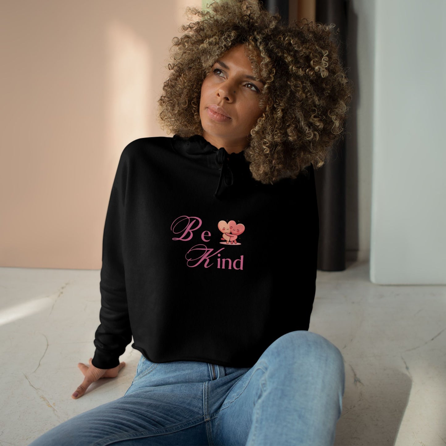 Be Kind Crop Hoodie