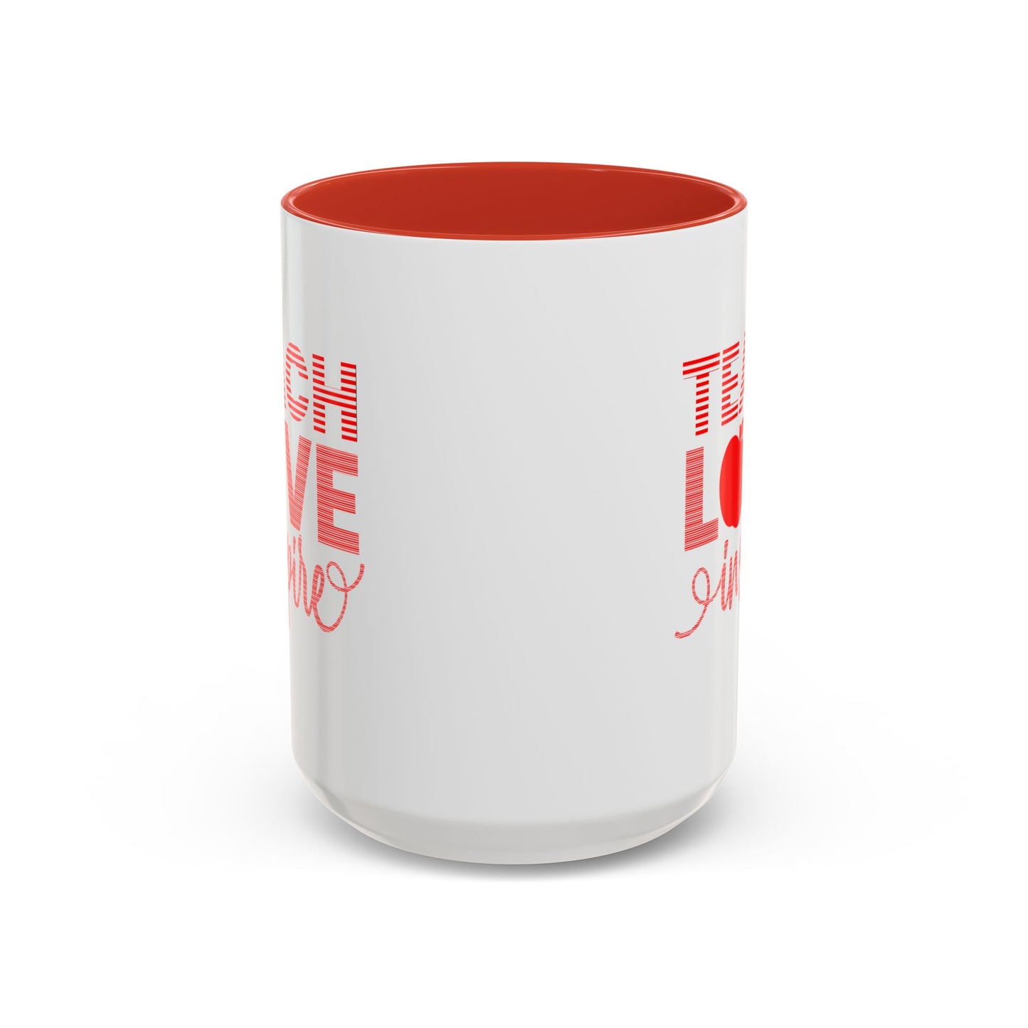 Teach Love Inspire Accent Coffee Mug
