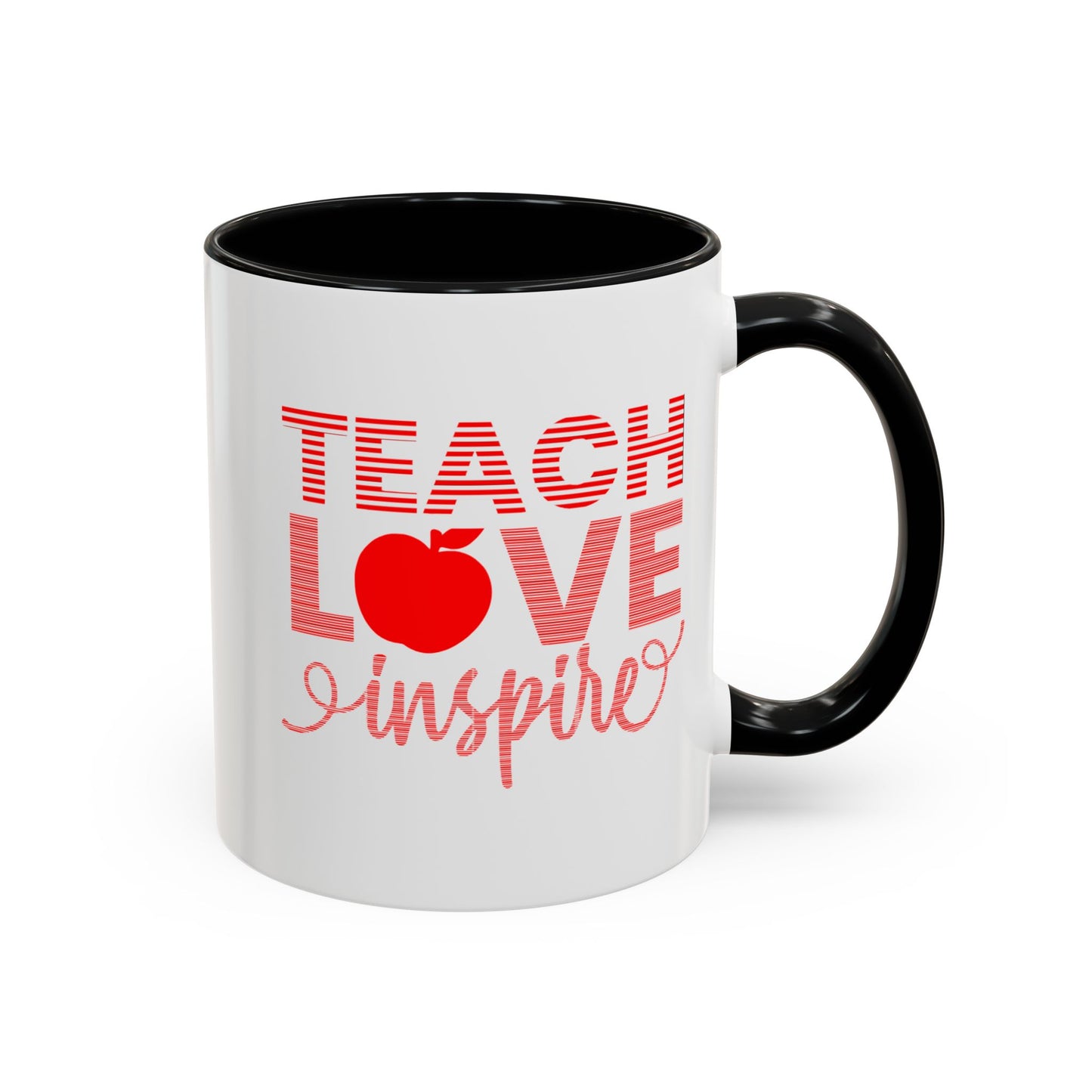 Teach Love Inspire Accent Coffee Mug