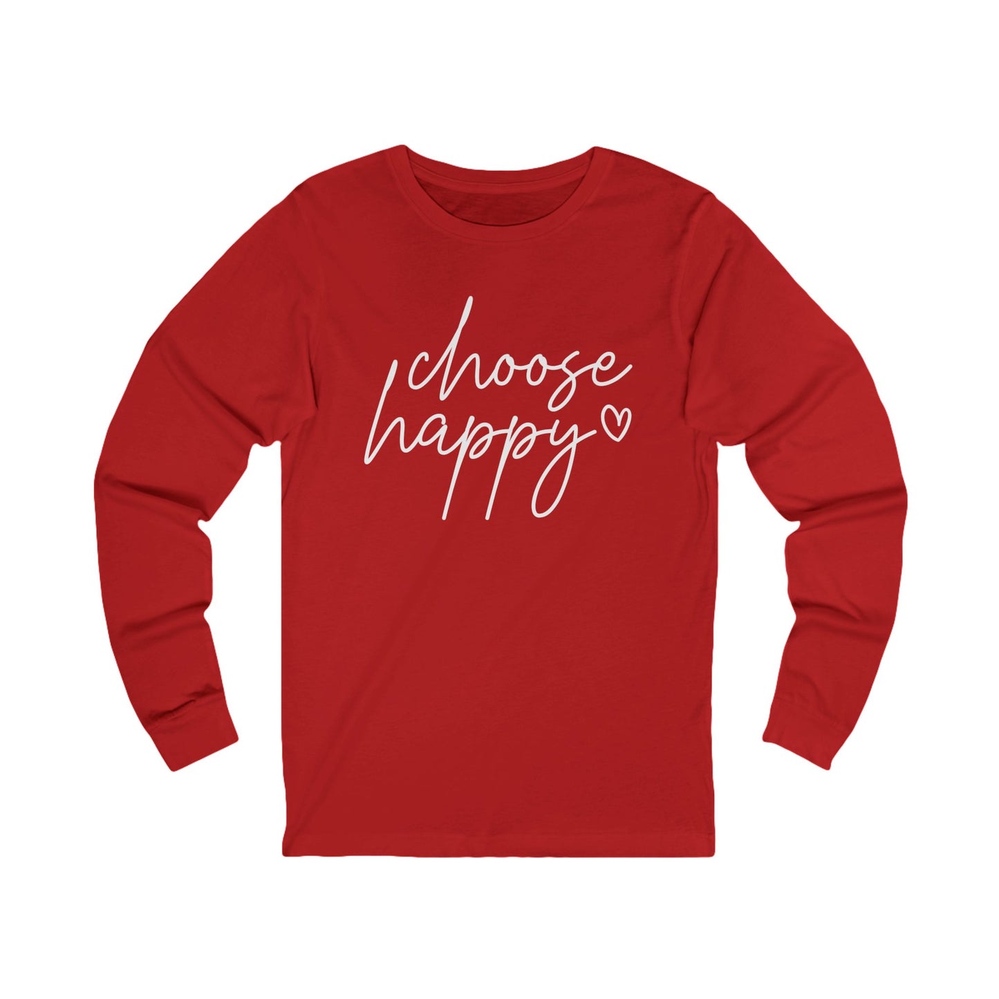 Choose Happy Unisex Jersey Long Sleeve Tee