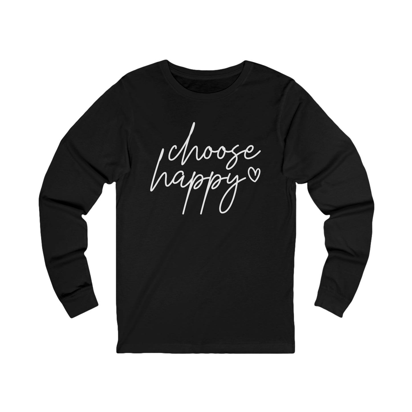 Choose Happy Unisex Jersey Long Sleeve Tee