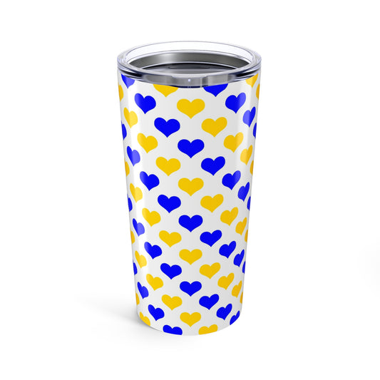 20oz Tumbler Heart Pattern