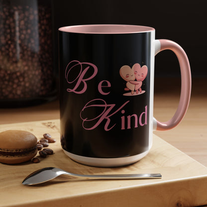 Be Kind Valentine’s Accent Coffee Mug (11oz, 15oz)