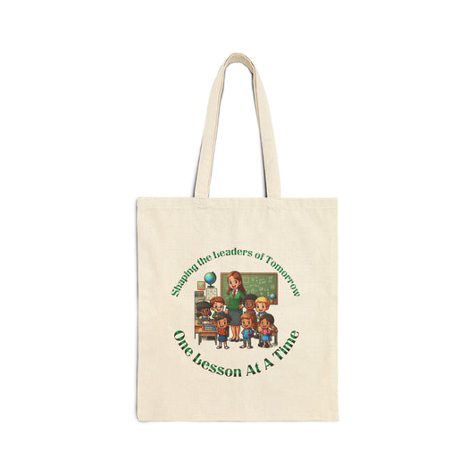 Shaping the Leaders of Tomorrow Cotton Canvas Tote Bag