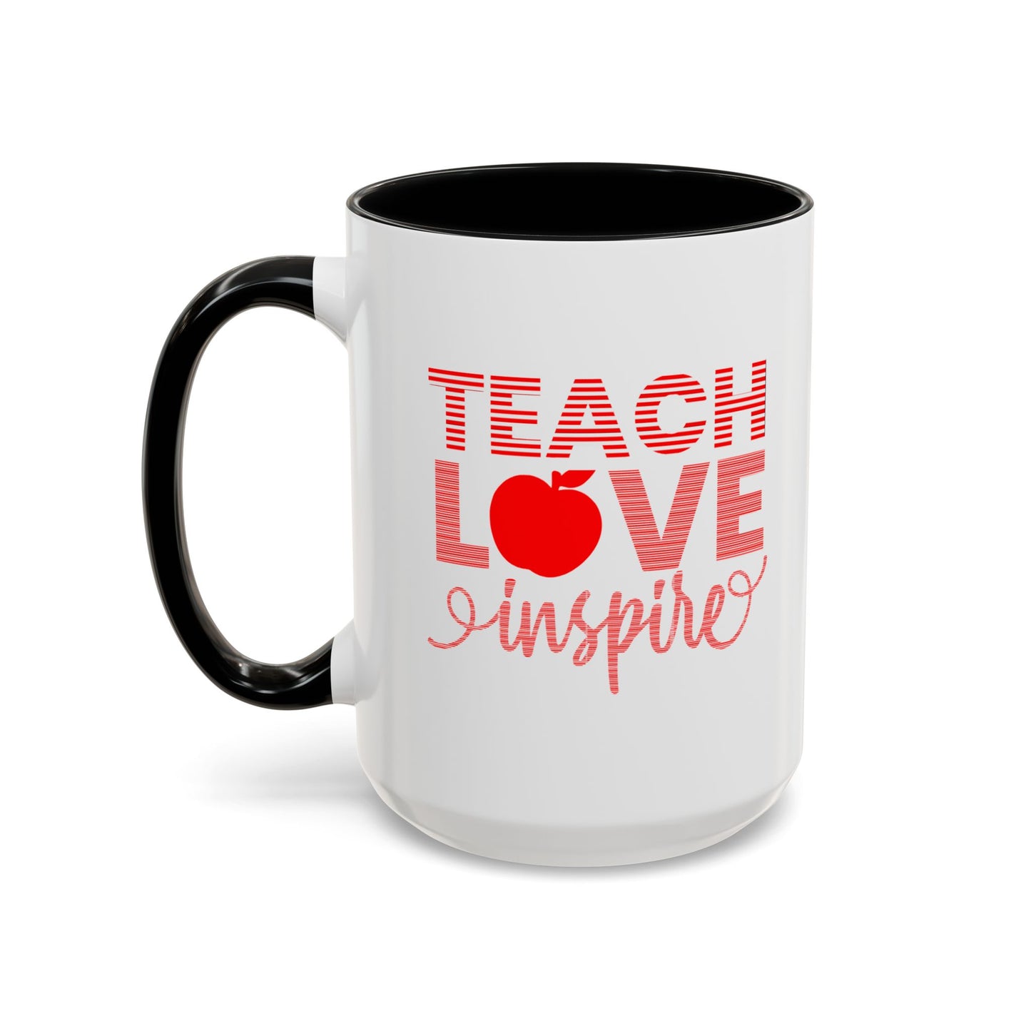Teach Love Inspire Accent Coffee Mug
