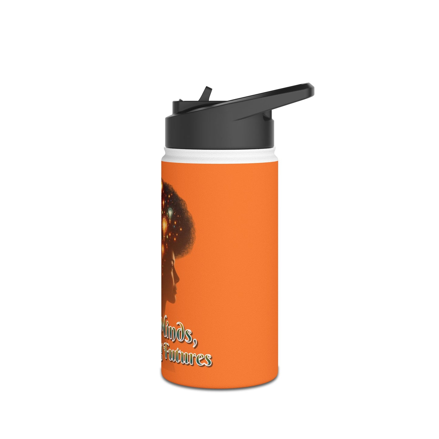 Igniting Minds Stainless Steel Water Bottle, Standard Lid