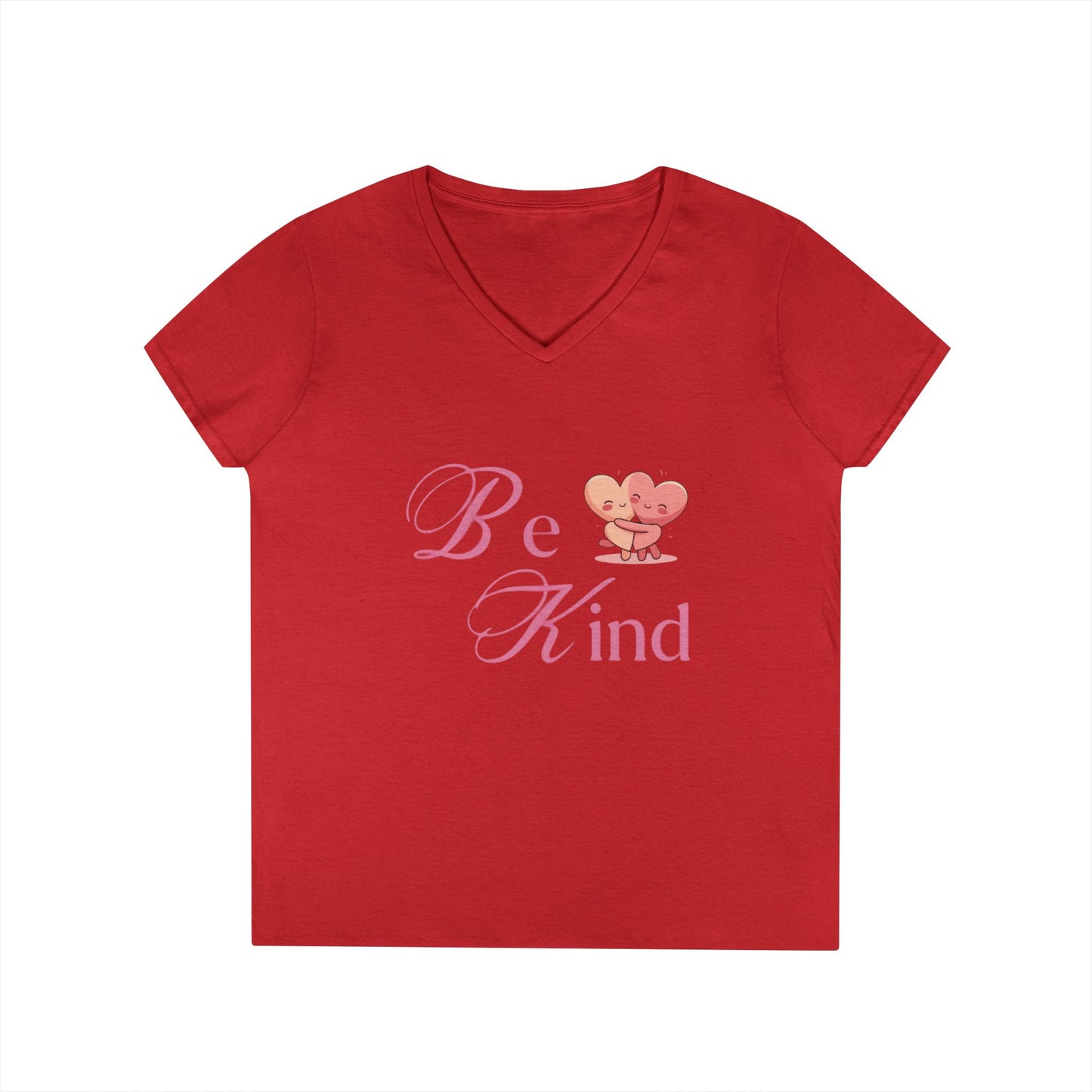 Be Kind Valentine's Ladies' V-Neck T-Shirt