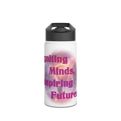 Igniting Minds Stainless Steel Water Bottle, Standard Lid