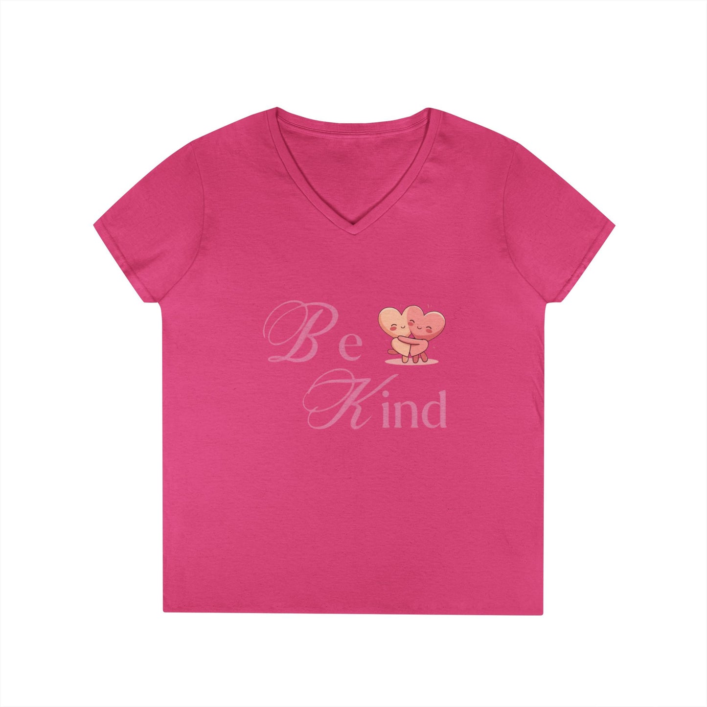 Be Kind Valentine's Ladies' V-Neck T-Shirt