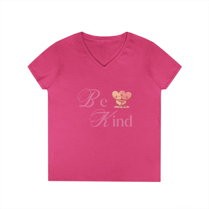 Be Kind Valentine's Ladies' V-Neck T-Shirt
