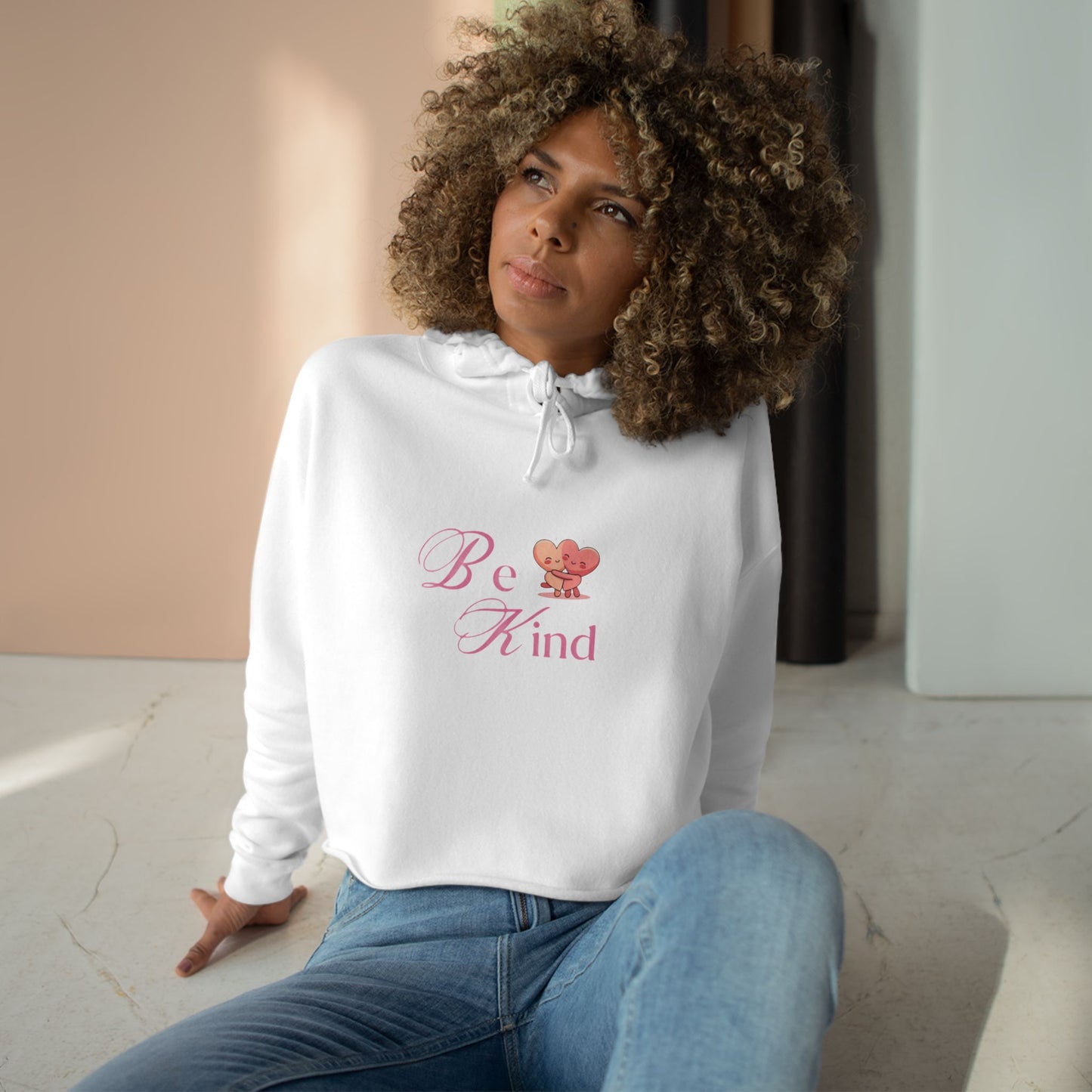 Be Kind Crop Hoodie
