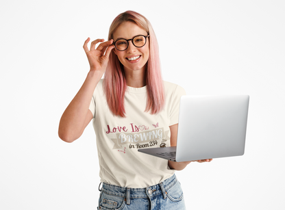 [NEW] Love is Brewing in Room ... Customizable Tee