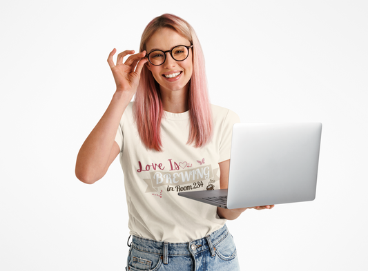 [NEW] Love is Brewing in Room ... Customizable Tee