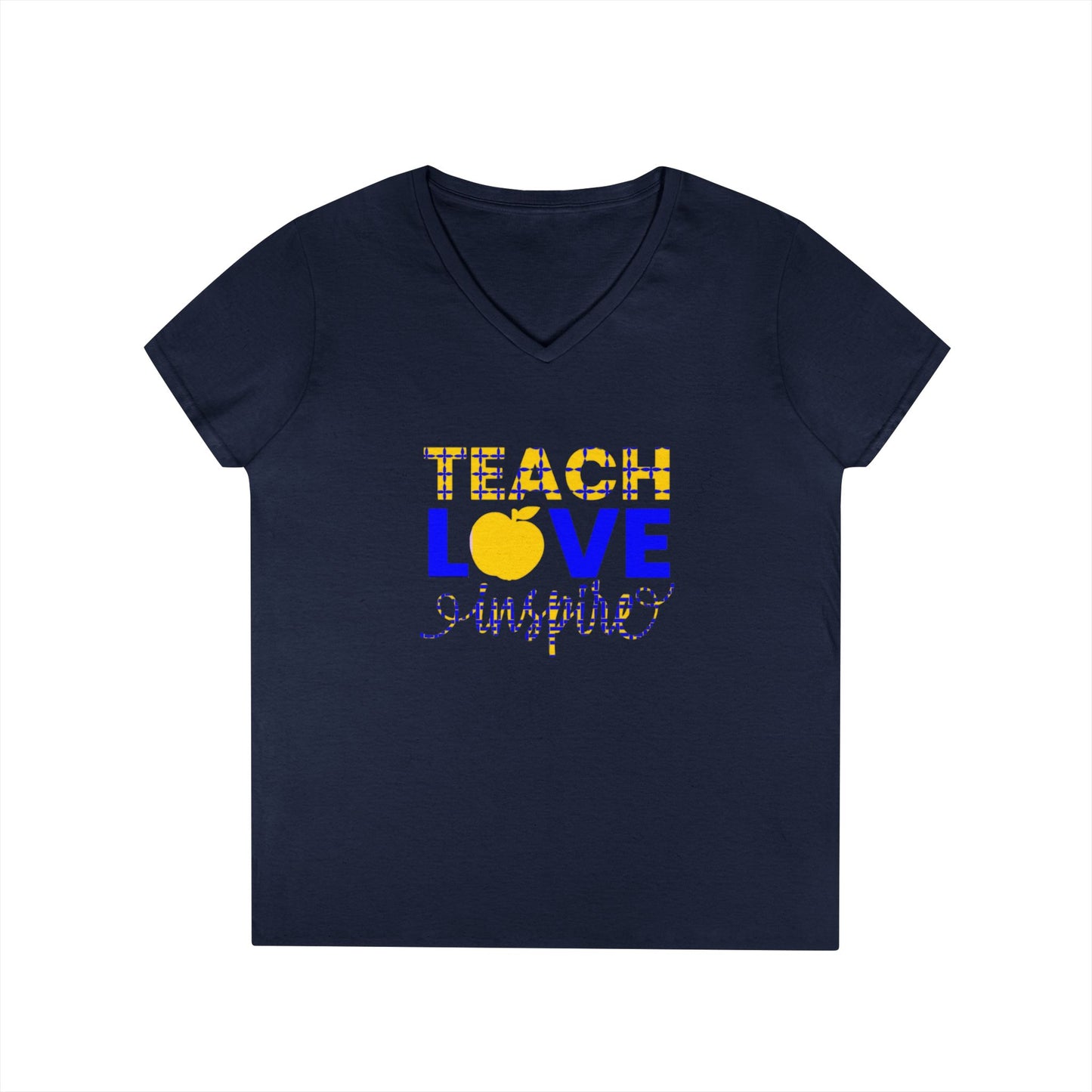 Teach Love Inspire Ladies' V-Neck T-Shirt