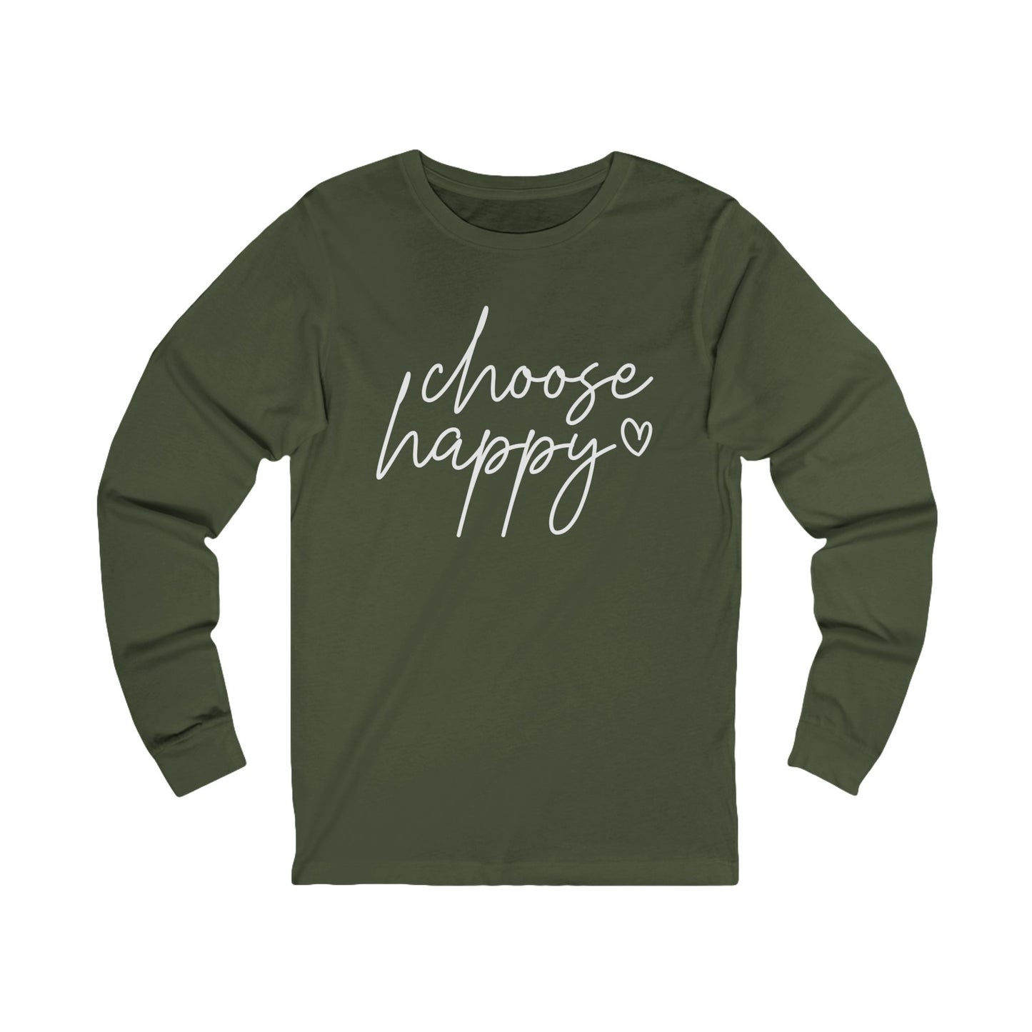Choose Happy Unisex Jersey Long Sleeve Tee