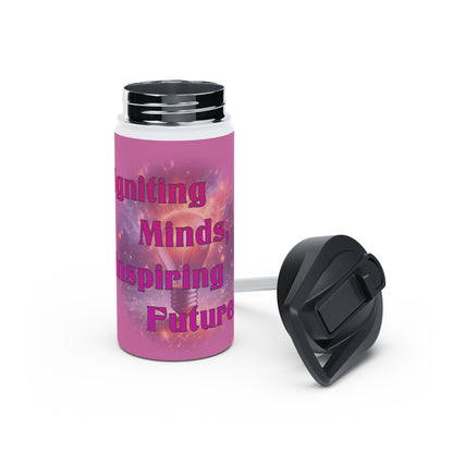 Igniting Minds Stainless Steel Water Bottle, Standard Lid