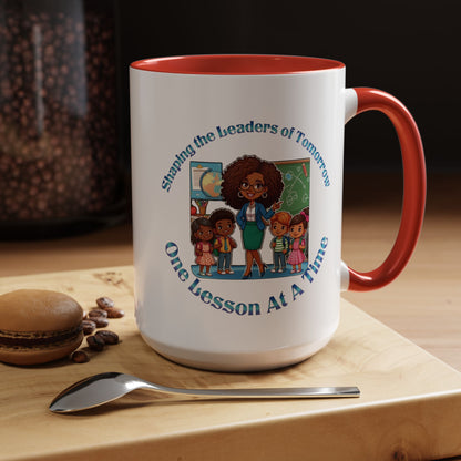 Shaping the Leaders of Tomorrow Accent Coffee Mug (11, 15oz)