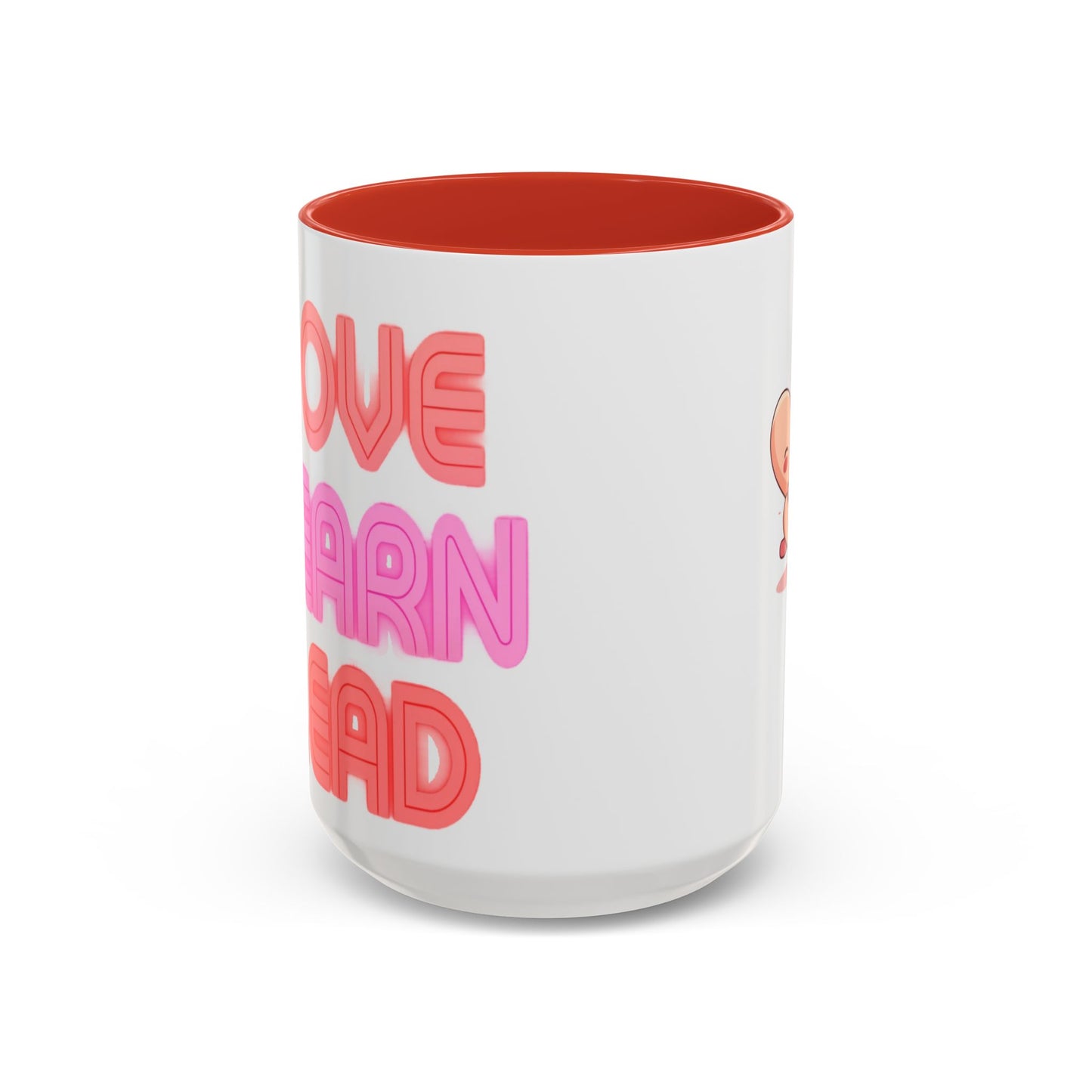 Love Learn Lead Valentine’s Accent Coffee Mug (11oz, 15oz)