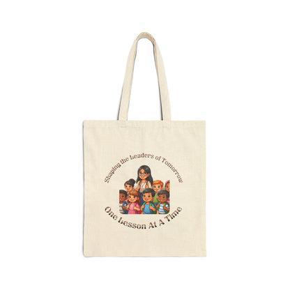 Shaping the Leaders of Tomorrow Cotton Canvas Tote Bag