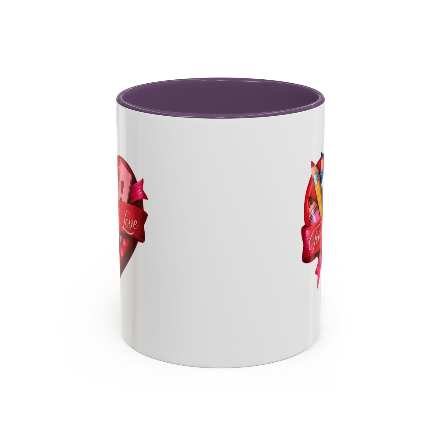 Teaching is Love Valentine’s Accent Coffee Mug (11oz, 15oz)