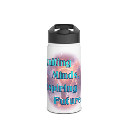 Igniting Minds Stainless Steel Water Bottle, Standard Lid
