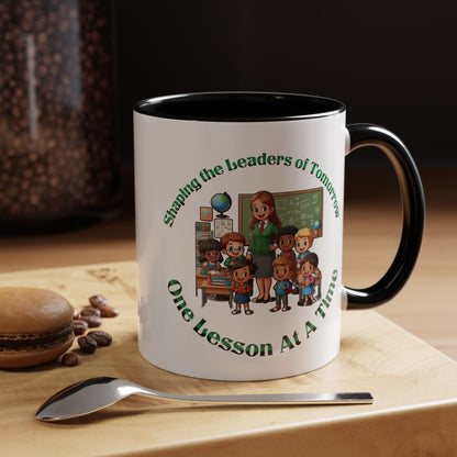 Shaping the Leaders of Tomorrow Accent Coffee Mug (11, 15oz)