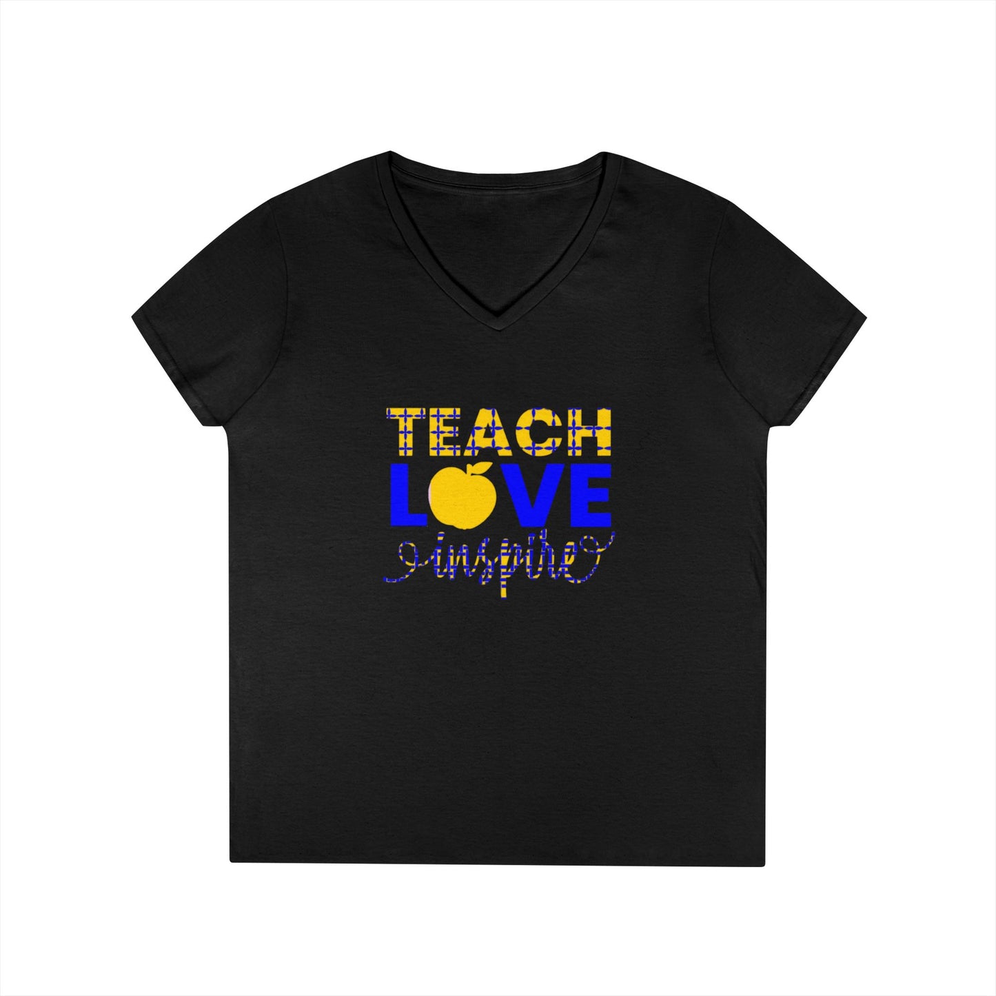 Teach Love Inspire Ladies' V-Neck T-Shirt