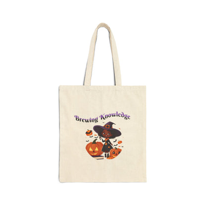 Brewing Knowledge Cotton Canvas Tote Bag
