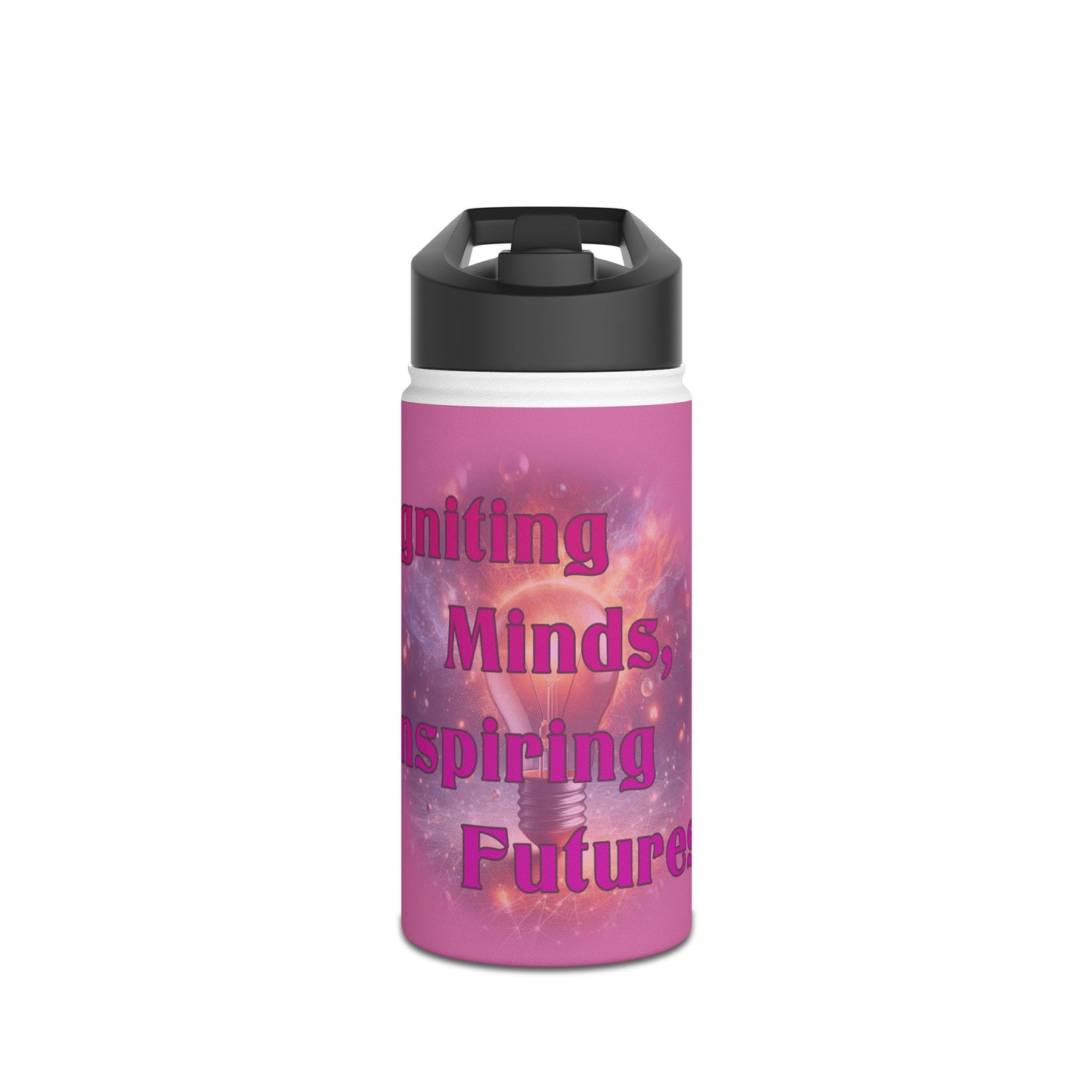 Igniting Minds Stainless Steel Water Bottle, Standard Lid