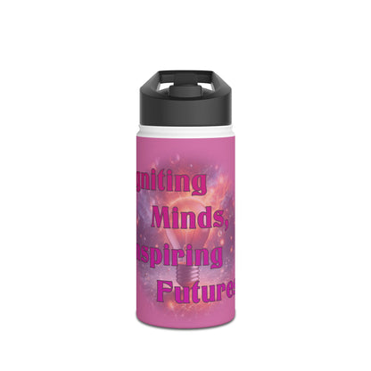 Igniting Minds Stainless Steel Water Bottle, Standard Lid