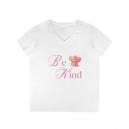 Be Kind Valentine's Ladies' V-Neck T-Shirt