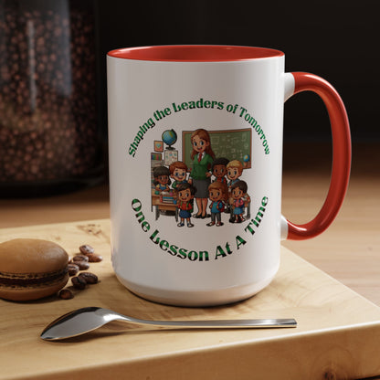 Shaping the Leaders of Tomorrow Accent Coffee Mug (11, 15oz)